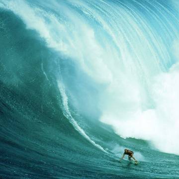 Surfer Laird Hamilton in Riding Giants
